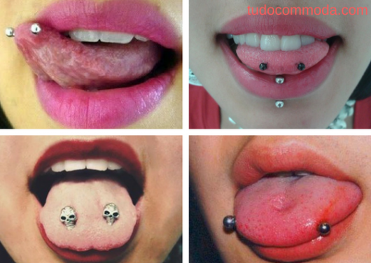 Tip of the Tongue Piercing : soins et photos avec des modèles de bijoux !