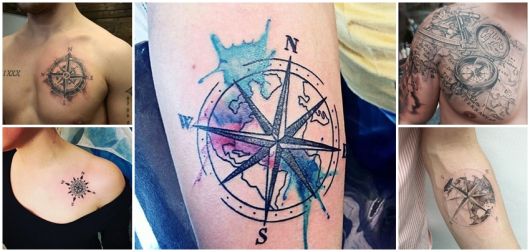 Compass Tattoo - Ce que cela signifie, des conseils et plus de 60 inspirations!