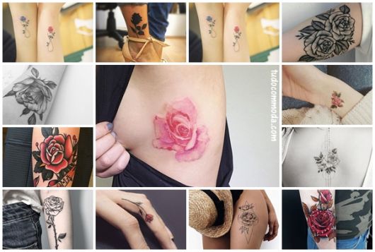 Rose Tattoo - ¡85 hermosas inspiraciones para que te enamores!