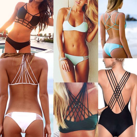 Bikini con spalline / Strappy: che cos'è? Suggerimenti e più di 50 bellissimi modelli!