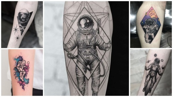 Astronauta Tattoo: +47 idee tatuaggio sensazionali!