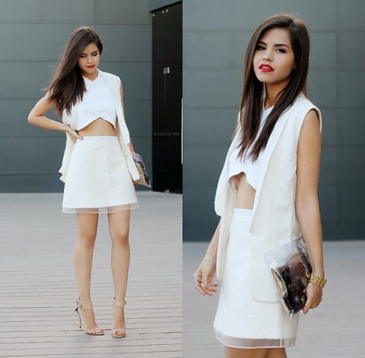 Come indossare il bianco ritagliato: foto, modelle e look appassionati!