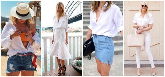 Camisa blanca para mujer: ¡73 looks inspiradores y cómo usarla!