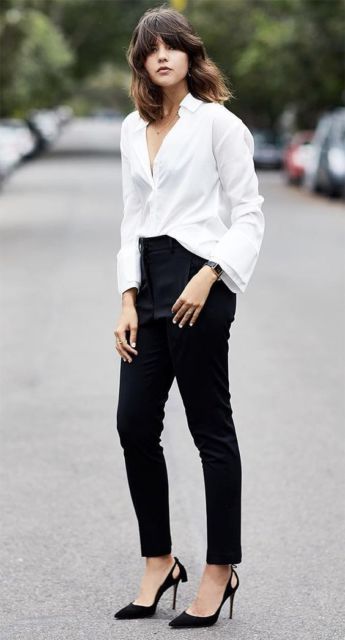 Camicia bianca da donna - 73 look ispiratori e come indossarla!