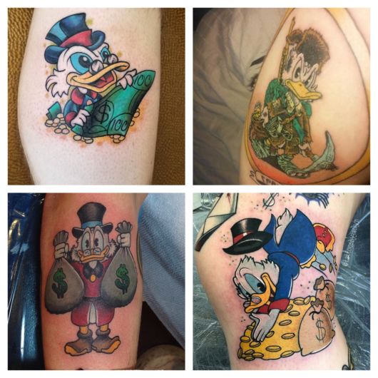 Uncle Scrooge Tattoo – 70 dessins de ce personnage bien-aimé !