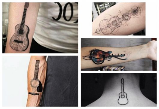 Guitar Tattoo - Signification et modèles incroyables à inspirer