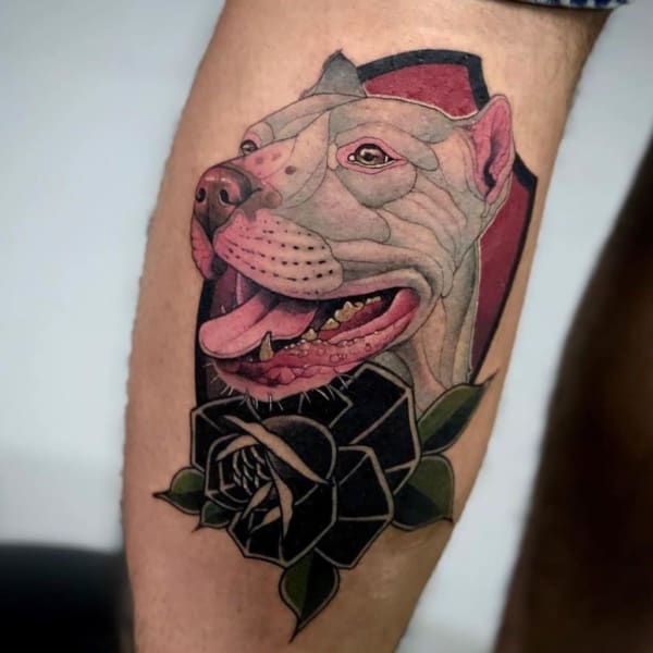 Pitbull Tattoo【2022】» +40 Idee ANIMALI tra cui scegliere!