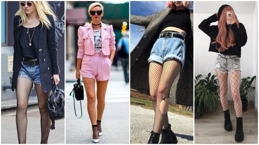 Medias de red con shorts – ¡Cómo rockear a la hora de armar los looks!