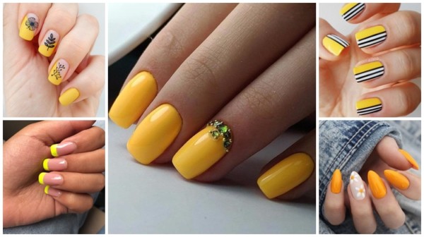 Smalto Giallo – 37 Bellissime idee per unghie decorate con il colore!