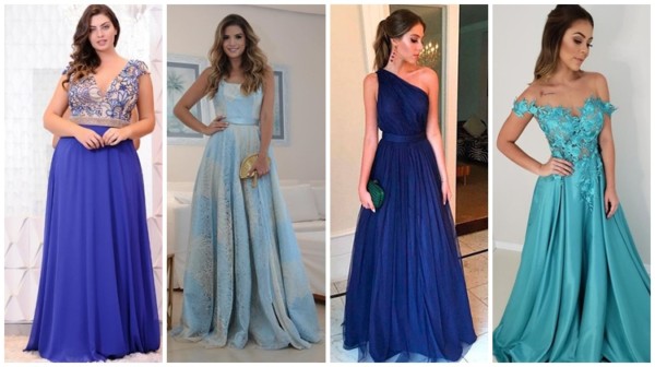 Robe de marraine bleue – 61 options et des modèles magnifiques !