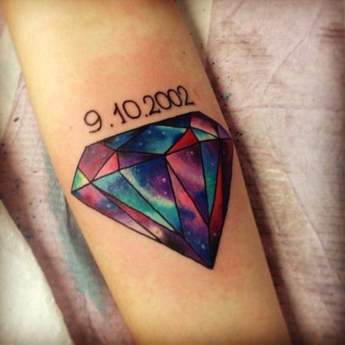 Tatuaje de diamantes: significados, modelos y 77 hermosos tatuajes.