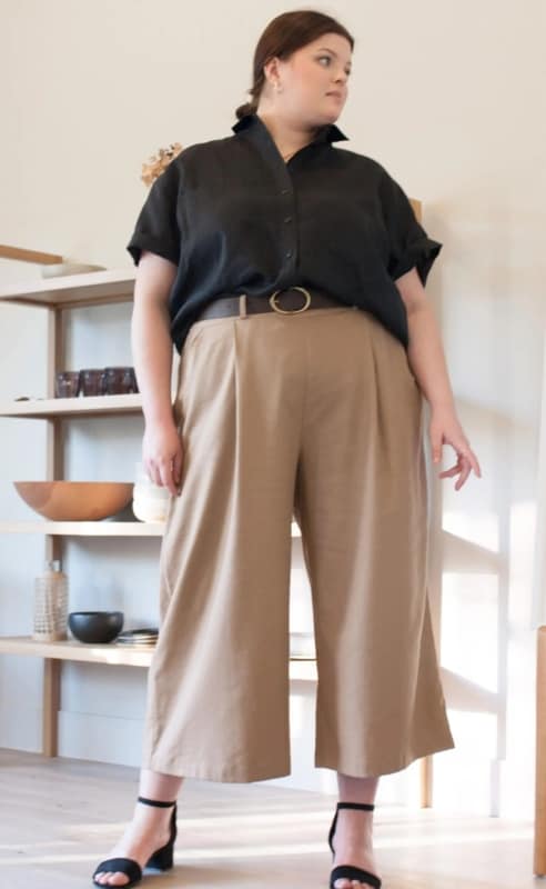 Pantalon Pantacourt grande taille – Comment le porter ? + 34 beaux looks !