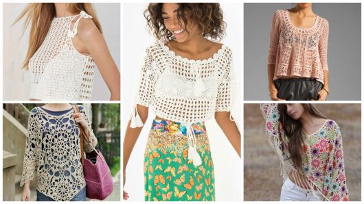 Crochet Blouses: 77 Beautiful Models and How to Make (Graphics)!