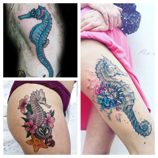 Tatuaje de caballito de mar【2022】» ¡+45 HERMOSAS ideas de tatuajes!