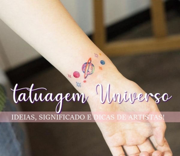 Universe / Galaxy Tattoo: ¡40 ideas hermosas e inspiradoras!
