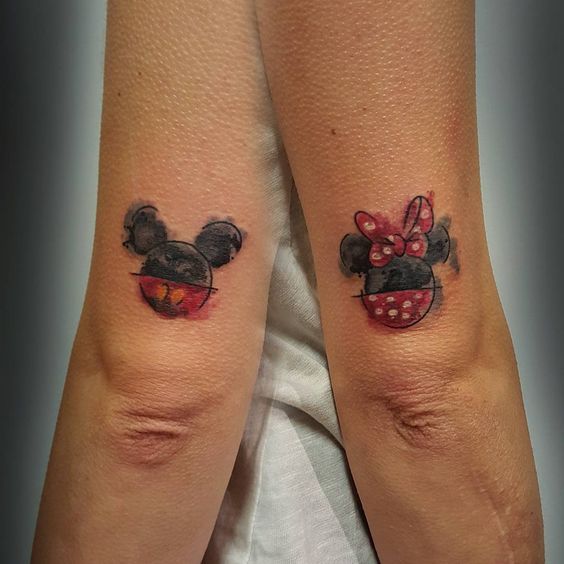 Topolino e Minnie Tattoo - 37 ispirazioni carine e affascinanti!