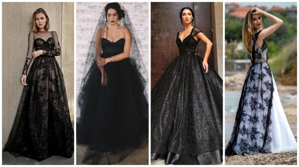 Vestido de novia negro: ¡72 fotos de modelos impresionantes!