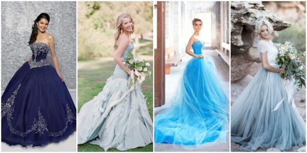 Vestido de novia azul: ¡51 modelos y tonos para impresionar!