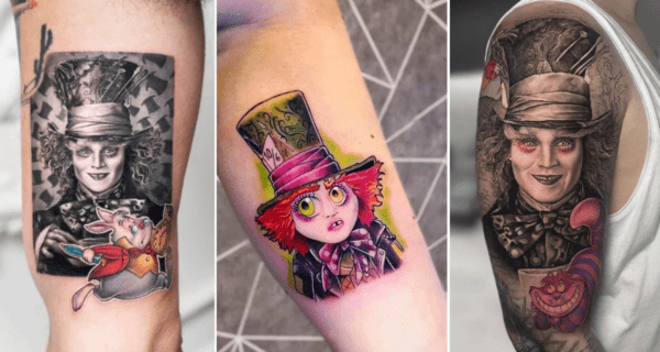 ¡+40 fantásticos tatuajes de Sombrerero Loco para inspirarte!
