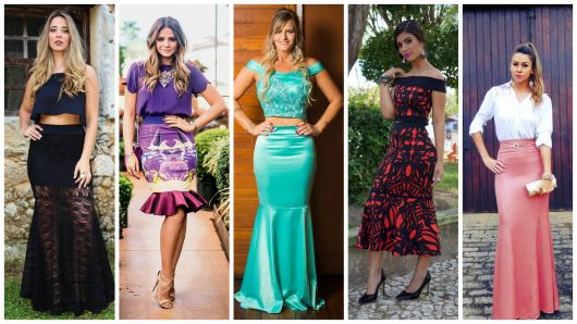 Falda sirena: modelos, cómo llevarla y ¡61 looks inspiradores!
