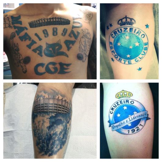 Cruzeiro Tattoo – ¡60 hermosos tatuajes en honor al equipo!