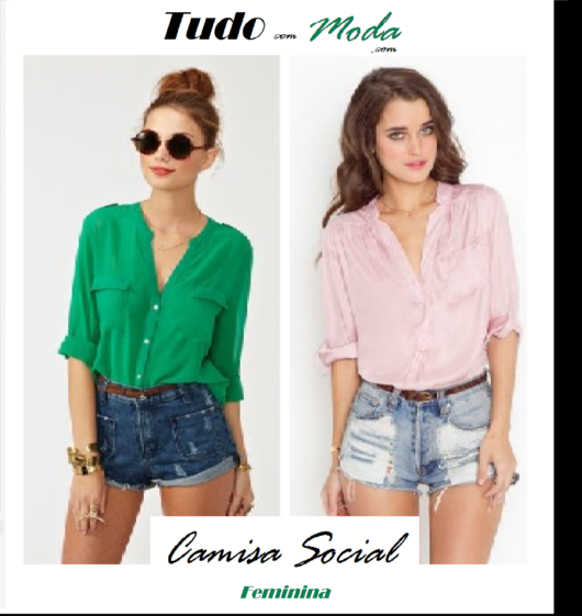 Women's Social Shirt – 50 Wonderful Models with Look Tips!