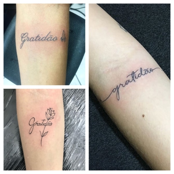 Tatuaje de gratitud: ¡55 hermosos tatuajes con fuentes inspiradoras!