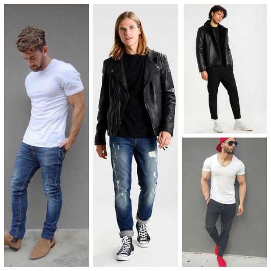Men's Basic T-Shirt – 60 Simple Looks Used with Style!