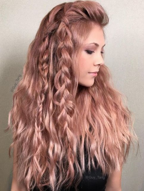 Rose Gold Hair – 37 inspirations de cette tendance passionnée !