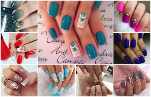 Nails with Stones – 68 merveilleuses inspirations pour décorer vos ongles !