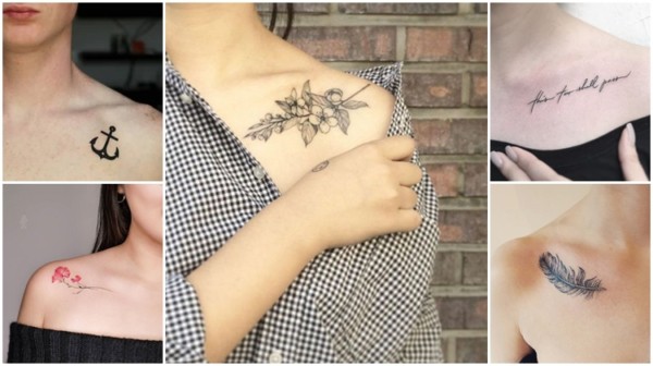 Tattoo on the clavicle – 42 delicate, beautiful and inspiring tattoos!